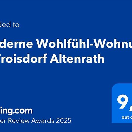 Moderne Wohlfuehl-Wohnung In Troisdorf Altenrath Экстерьер фото